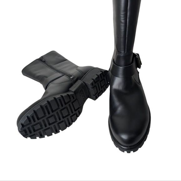 NEW....ECCO Modtray Moto Mid Calf Boot in Black Leather ...Size 8-8.5 - Picture 4 of 11